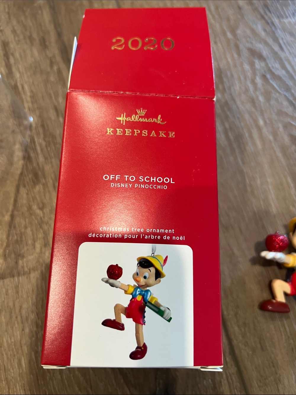 Hallmark Pinocchio 'Off to School' Ornament - Red, Blue, Yellow - Picture 6 of 6